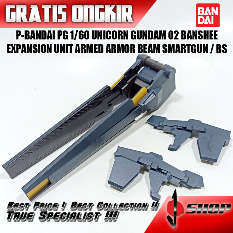 P-BANDAI PG 1/60 UNICORN GUNDAM 02 BANSHEE EXPANSION UNIT ARMED ARMOR BEAM SMARTGUN / BS LTDPG1
