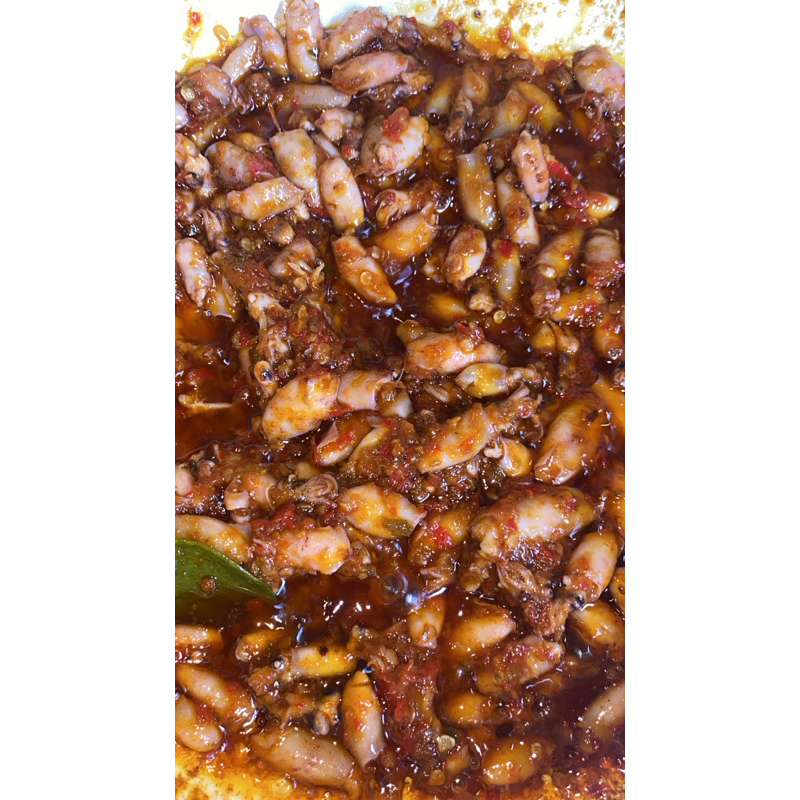 

sambal baby cumi 30k/cup