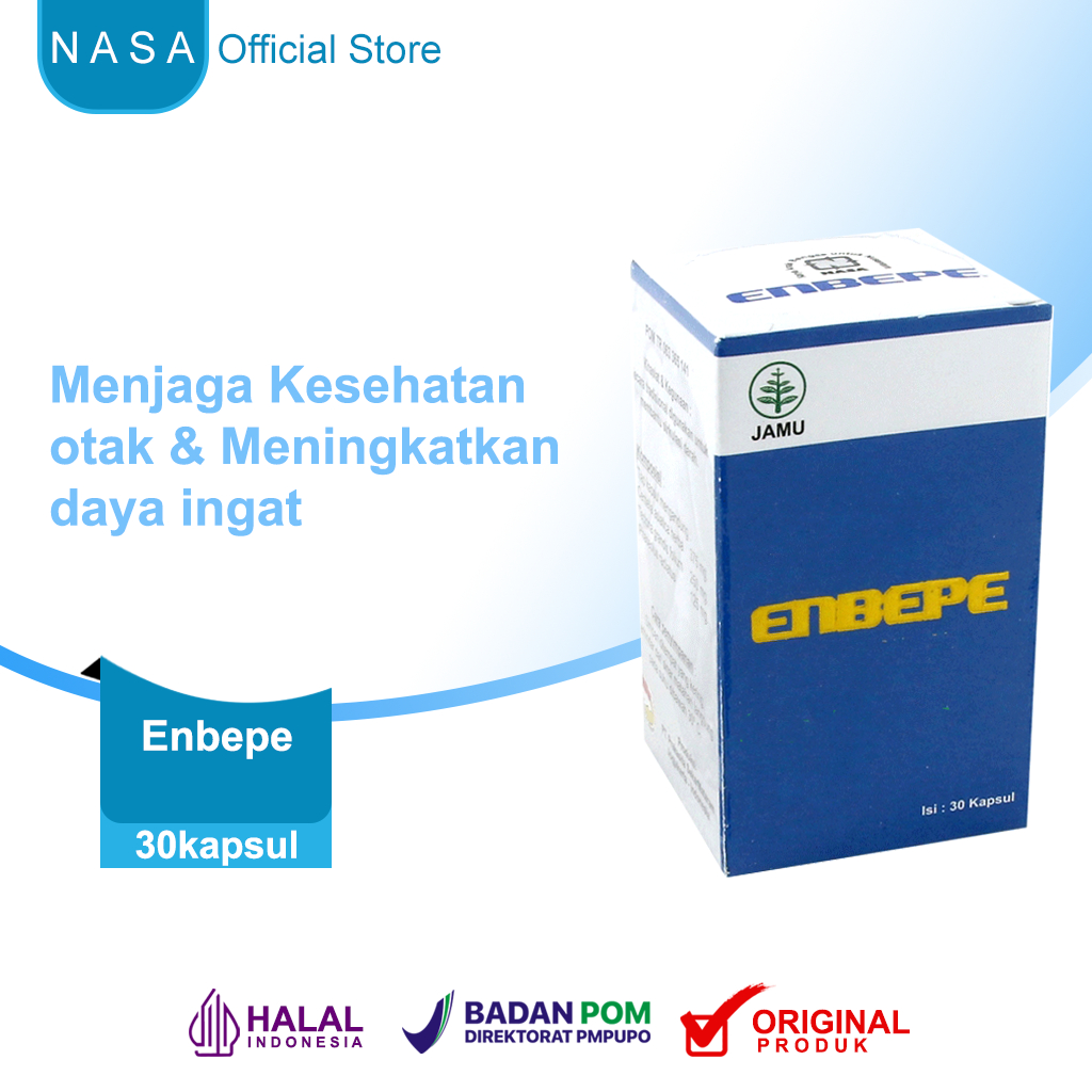 ENBEPE Original Nutrisi Kecerdasan otak - Obat stroke - Obat gangguan syaraf & gangguan mental