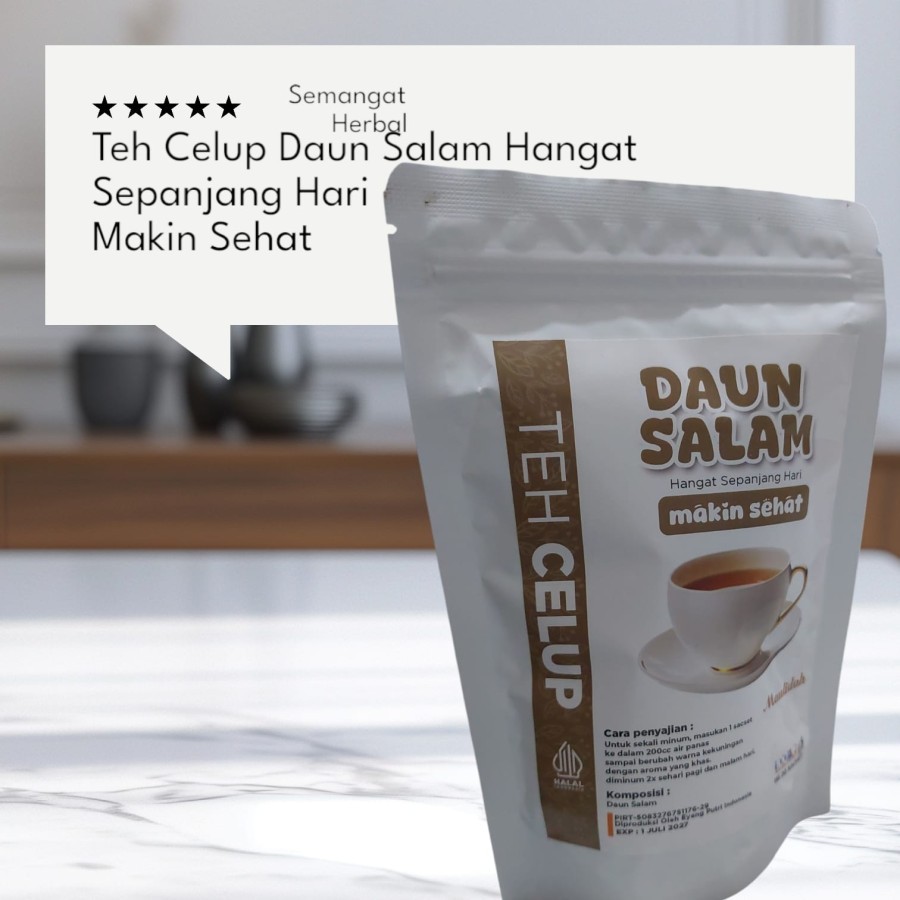 

TEH CELUP DAUN SALAM MAULIDAH MAKIN SEHAT