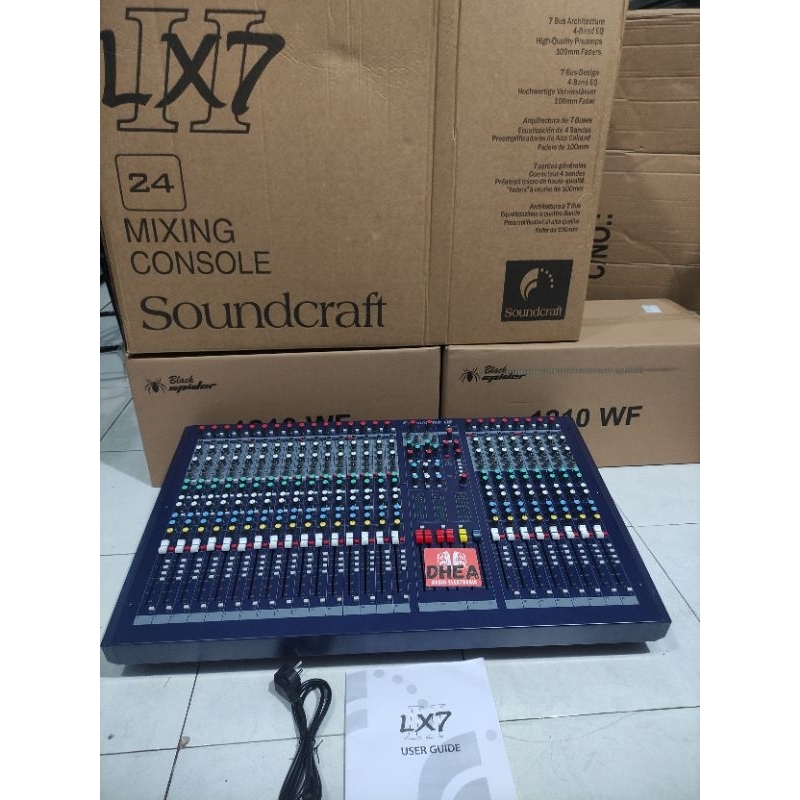 Mixer Audio Soundcraft LX7 24 channel 6 tone 6 aux 4 grub LX7 ii 24 ch Grade A 24 Chanel