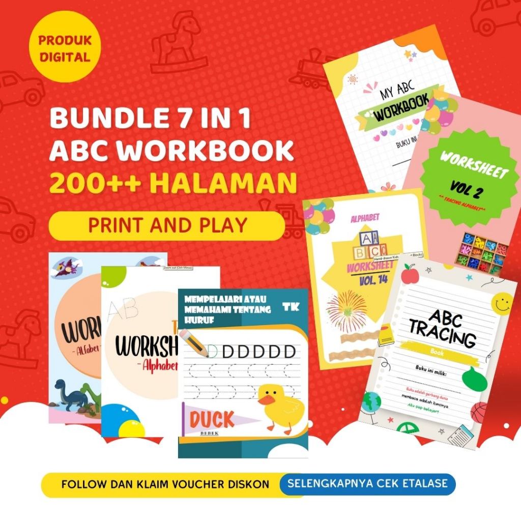 

[A02] BUNDLE 7 in 1 PREMIUM ABC WORKBOOK