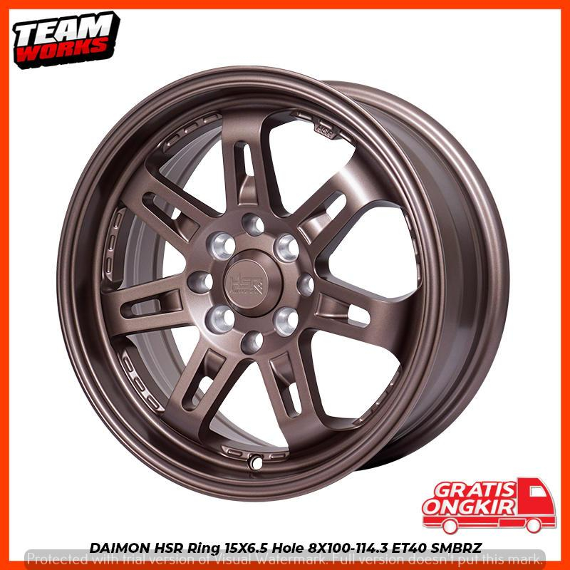 VELG MOBIL HSR TYPE DAIMON 7007 R15 UNTUK AGYA CALYA WULING CONFERO IGNIS XENIA AVANZA PELEK RING15