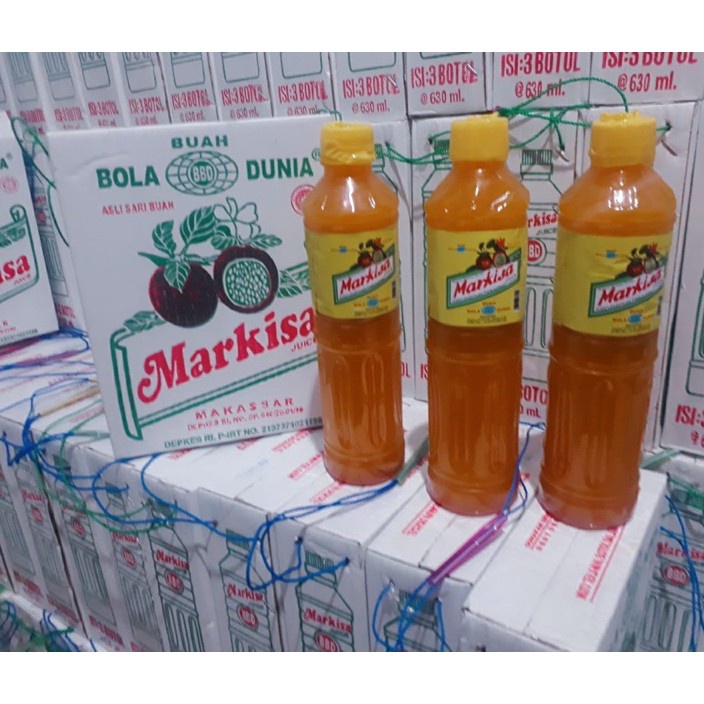 

HJ6 Sirup Markisa buah bola dunia isi 3 botol 63ml syrup bola dunia makassar manis