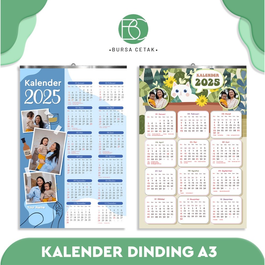 

BURSA CETAK - Cetak Kalender Dinding 2025 Custom Foto / Print Calender Poster Uk A3+