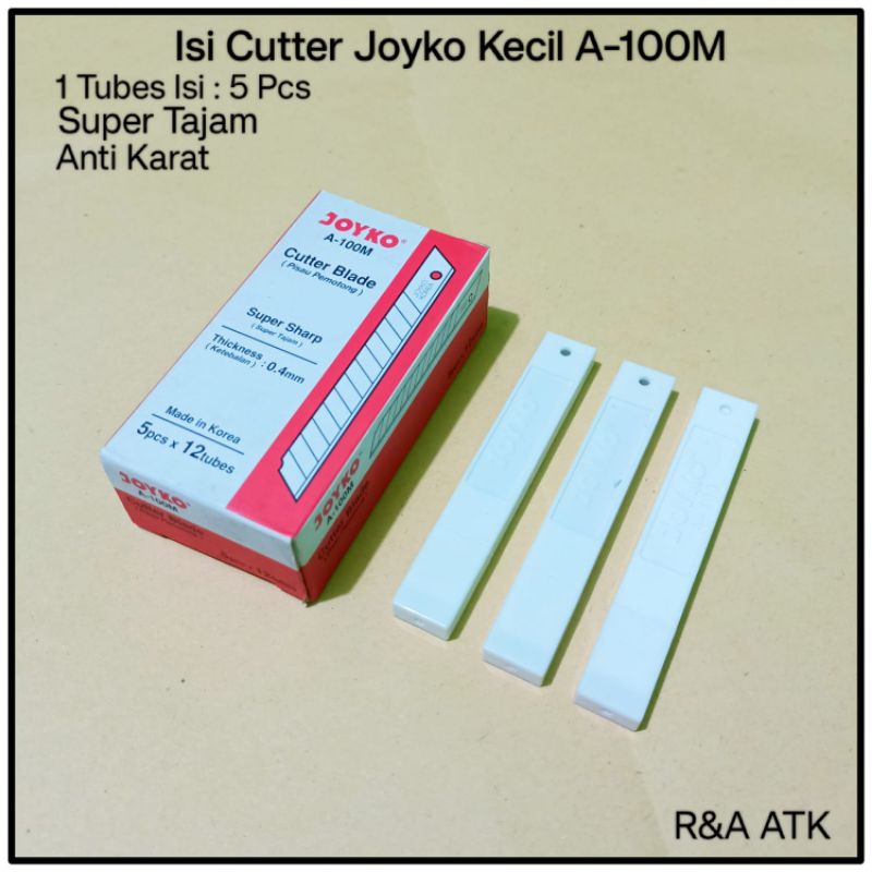 

Isi Cutter Kecil Joyko A-100 ( 1 Tube )