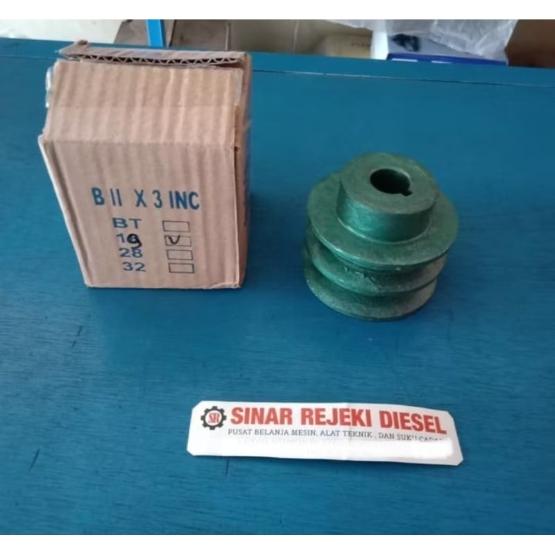Pully Pulley Pulli Puli Cor Besi B2 3 inchi 3 inch 3" As 19 mm
