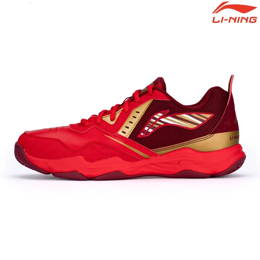 Sepatu Badminton Lining Original Training Shoes Ranger Lite II REd/Gold