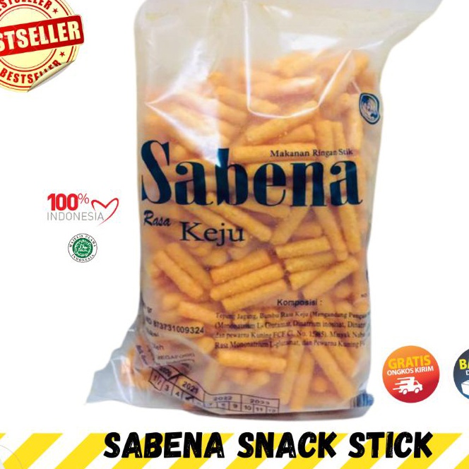 

KI3 STIK SABENA JUMBO 36gr STIK JAGUNG STIK KEJU STIK BALADO STIK SAPI PANGGANG SNACK