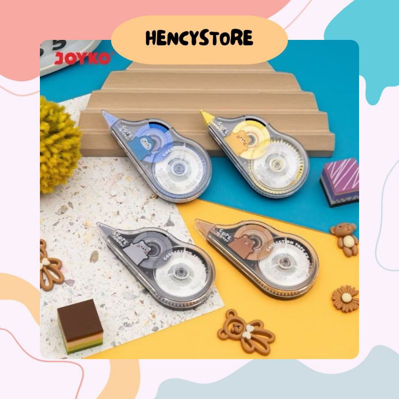 

(HencyStore) JOYKO CORRECTION TAPE 12m TIPEX KERTAS JOYKO CT-522 MOTIF