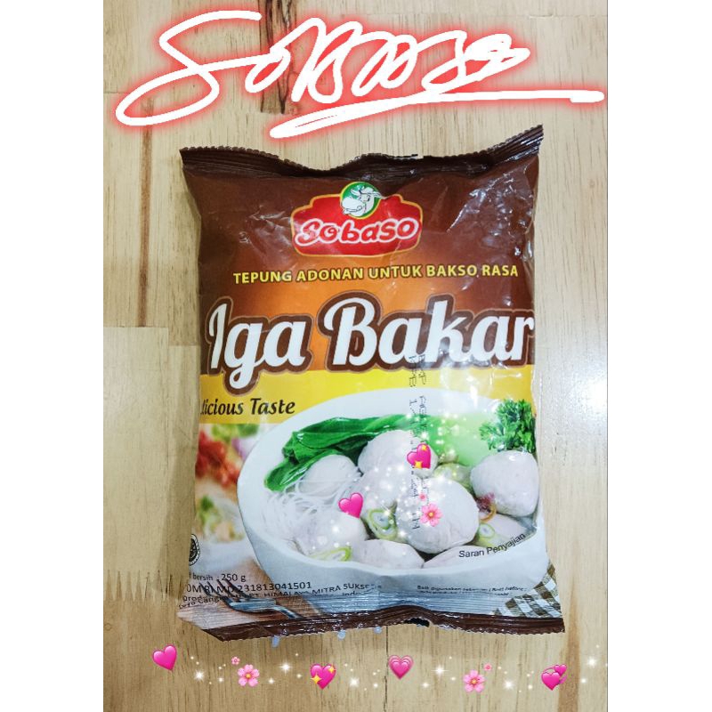 

SOBASO TEPUNG ADONAN BAKSO RASA IGA BAKAR 250gr/DAN TEPUNG ADONAN PRAKTIS 500GR