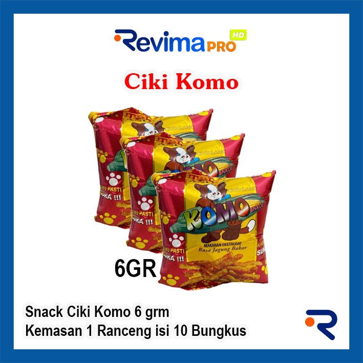 

Snack KOMO Rasa Jagung Bakar, Snack Makanan Ringan Kemasan 1 pack isi 10 Bungkus