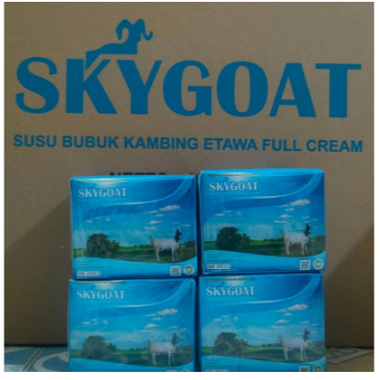 

Susu Kambing Etawa Bubuk full Cream SKYGOAT/SKY GOAT harga per 4 box