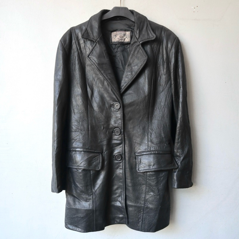 Jaket kulit domba blazer kulit jas jaket kulit kulit blaser kulit cewek wanita lether jacket