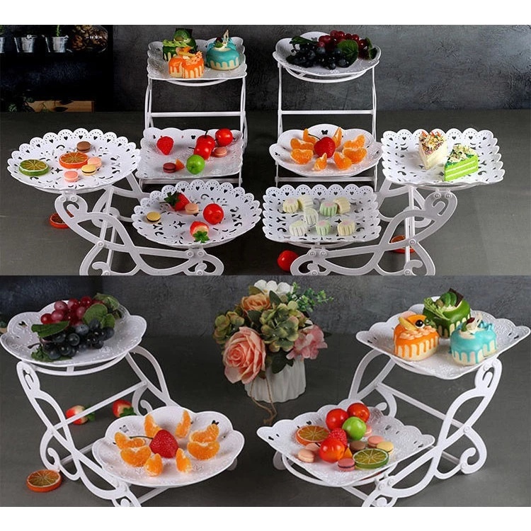 Rak Makanan Penutup Pernikahan / Tempat Kue & Cupcake / Nampan Kue Dekorasi Pesta Ulang Tahun