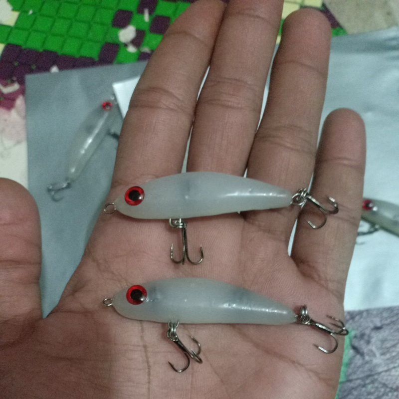 ( 1 PCS ) swimmer lure hampala 5cm 6g / umpan minnow sinking untuk casting ikan