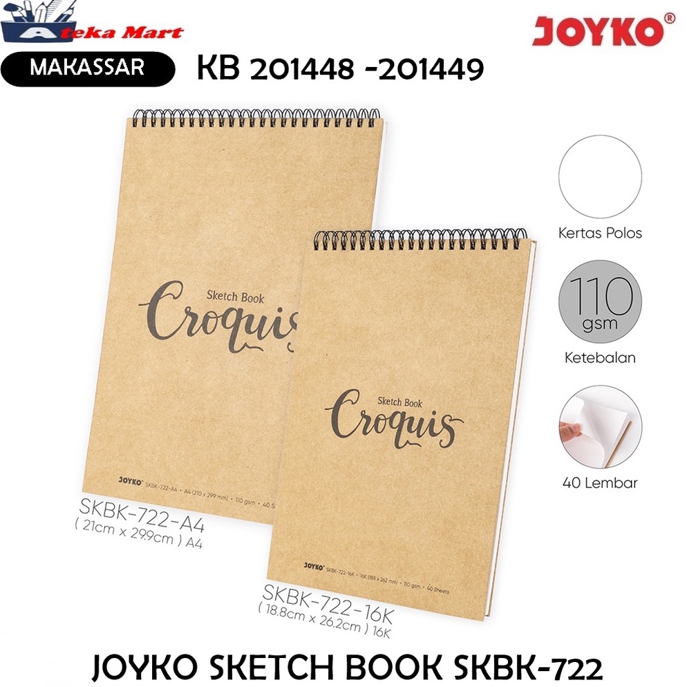 

KODE W96V JOYKO SKETCH BOOK SKBK722 BUKU GAMBAR