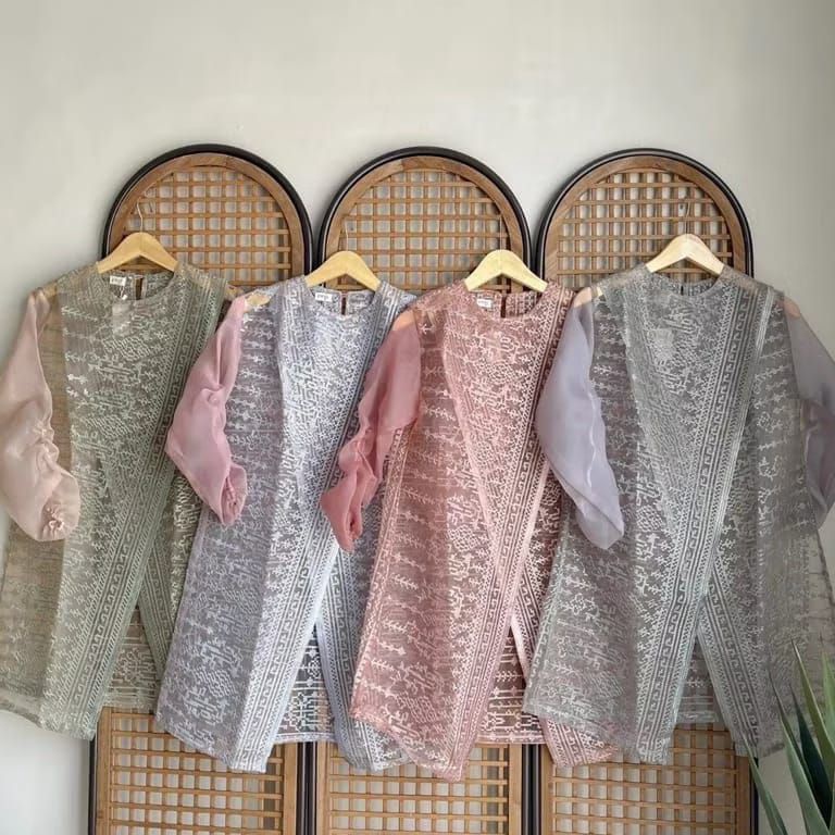 KODE F77P OUTER KARDIGAN NAGITA TILLE ETNIK SAPTO MIX ORGANZA