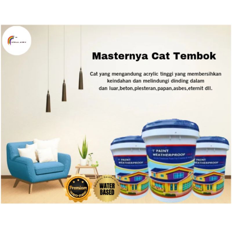 Cat Tembok Weatherproof Gold T'PAINT