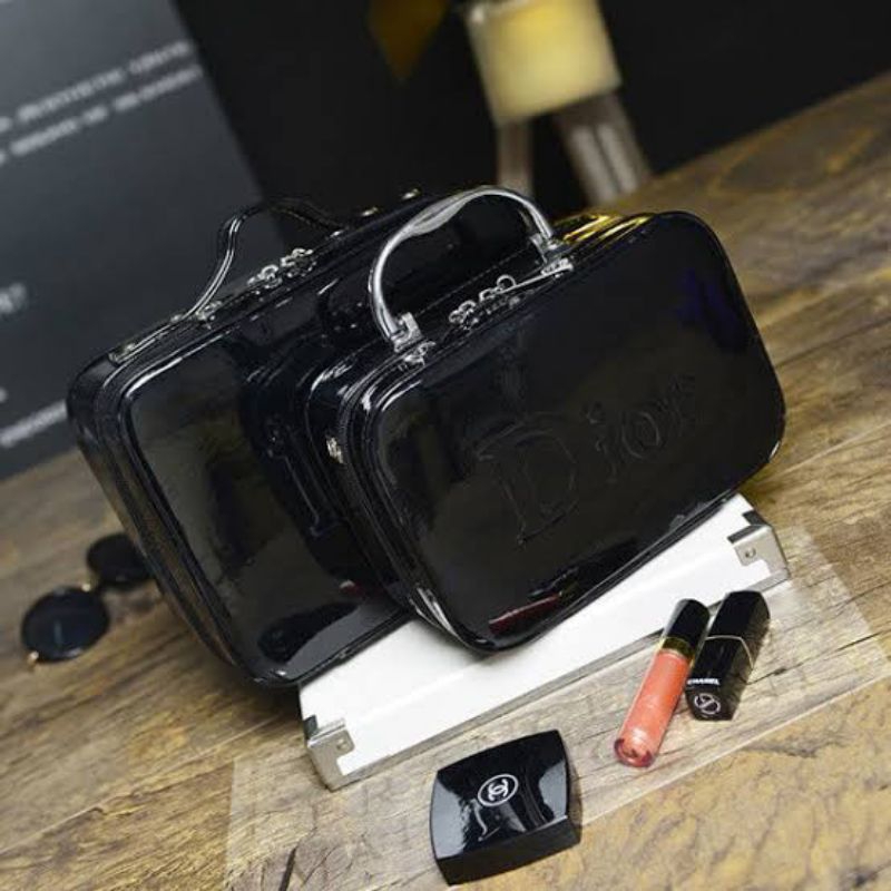 Ry Metalic Dior - Tas Kosmetik Wanita