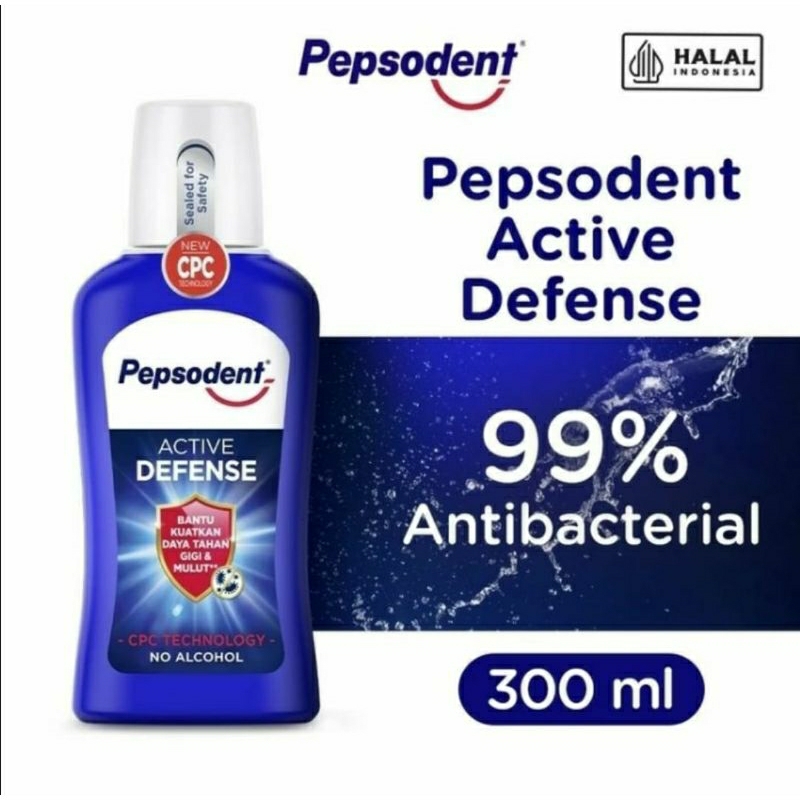 Pepsodent Mouthwash Active Defense 300 ml