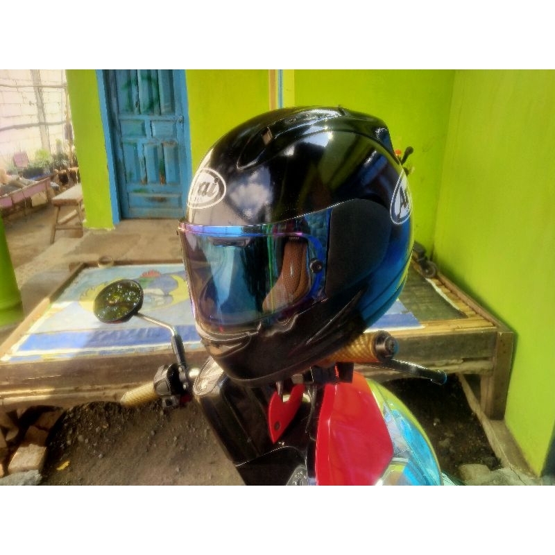 helm ala ala arai basik helm yamaha vixion