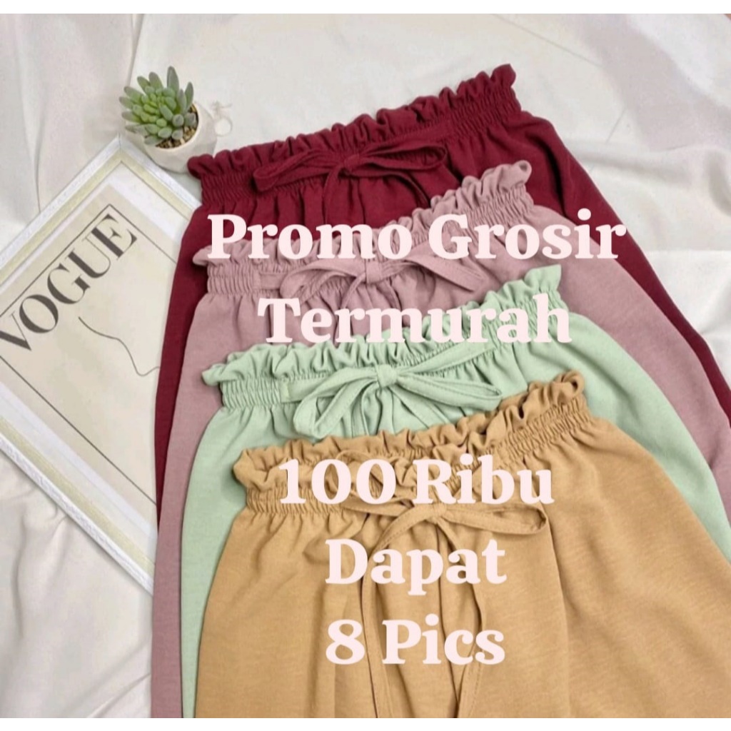 Celana Kulot Wanita Uniqlo Premium HighwaistWidi kulot pants // Kulot Serut Linen Rami Kulot polos h