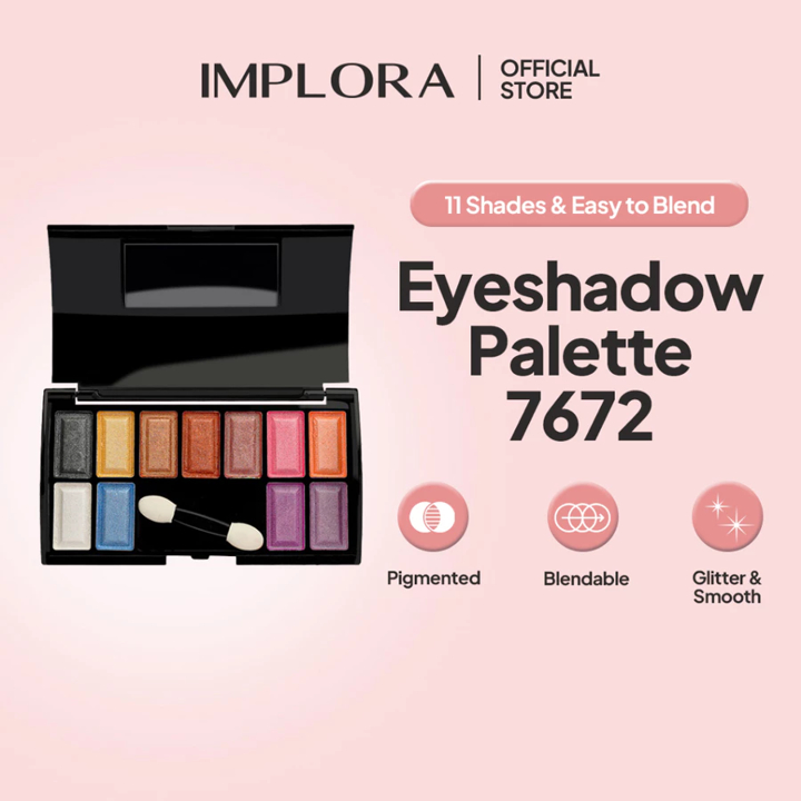 IMPLORA Eyeshadow Palette 7672 - 11 warna