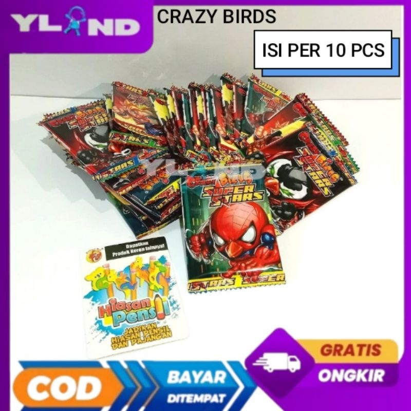 Crazy Bird Spesial Edition Puzlle 3D Isi 10 Pcs
