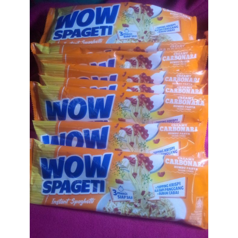 

wOW SPAGETI CARBONARA ISI 8.