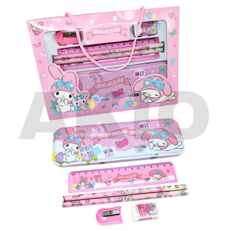 

Set Alat Tulis Anak Aesthetic Karakter MY MELODY 107 Perempuan Laki Laki Sekolah SD TK Murah Lucu Lengkap 6 in 1