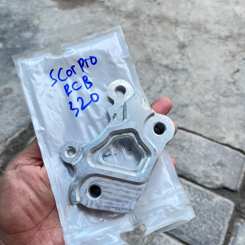 BREKET KALIPER RCB SHOCK SKOK SCORPIO PNP DISC 320mm