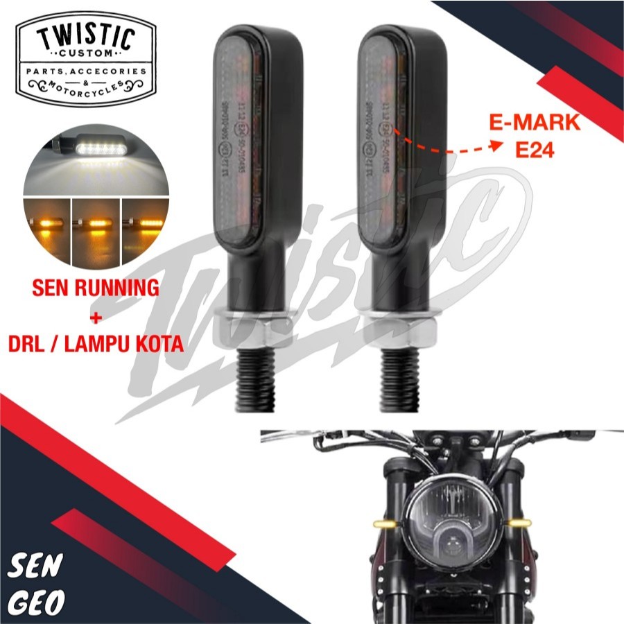 Lampu Sen Sein Belok LED 3 in 1 Geo Motor MT 15 Vixion MT 25 XSR Benelli PE 250 Leoncino Keeway V250