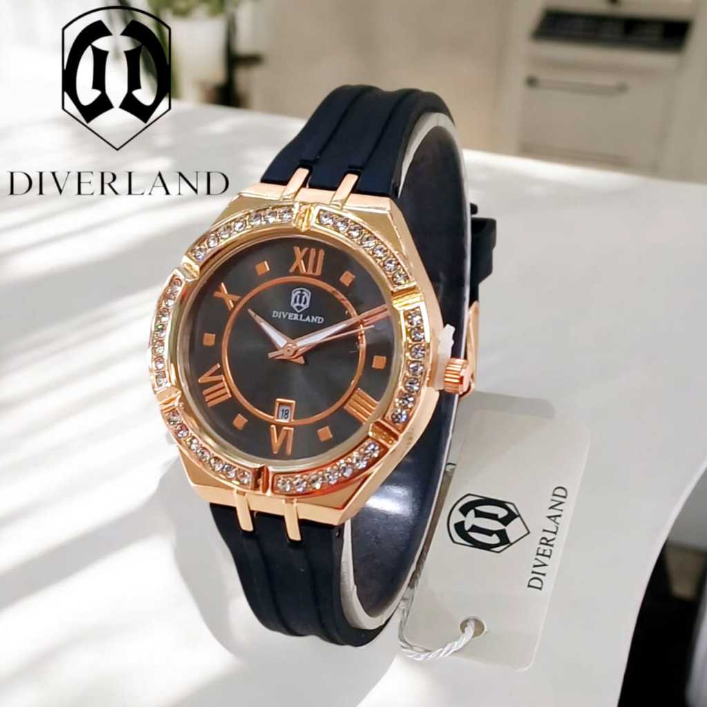 Jam Tangan Wanita DIVERLAND I Original Rubber