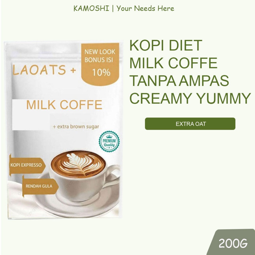 

Kopi Bubuk Pelangsing Badan Penurun Berat Badan Minuman Diet Kopi Bubuk Murni Tanpa Ampas Laoats