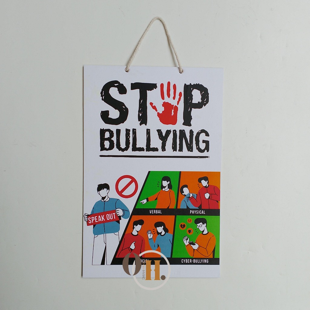 

Hard Poster Stop Bullying - Macam-Macam Bullying - Edukasi Perundungan Sekolah