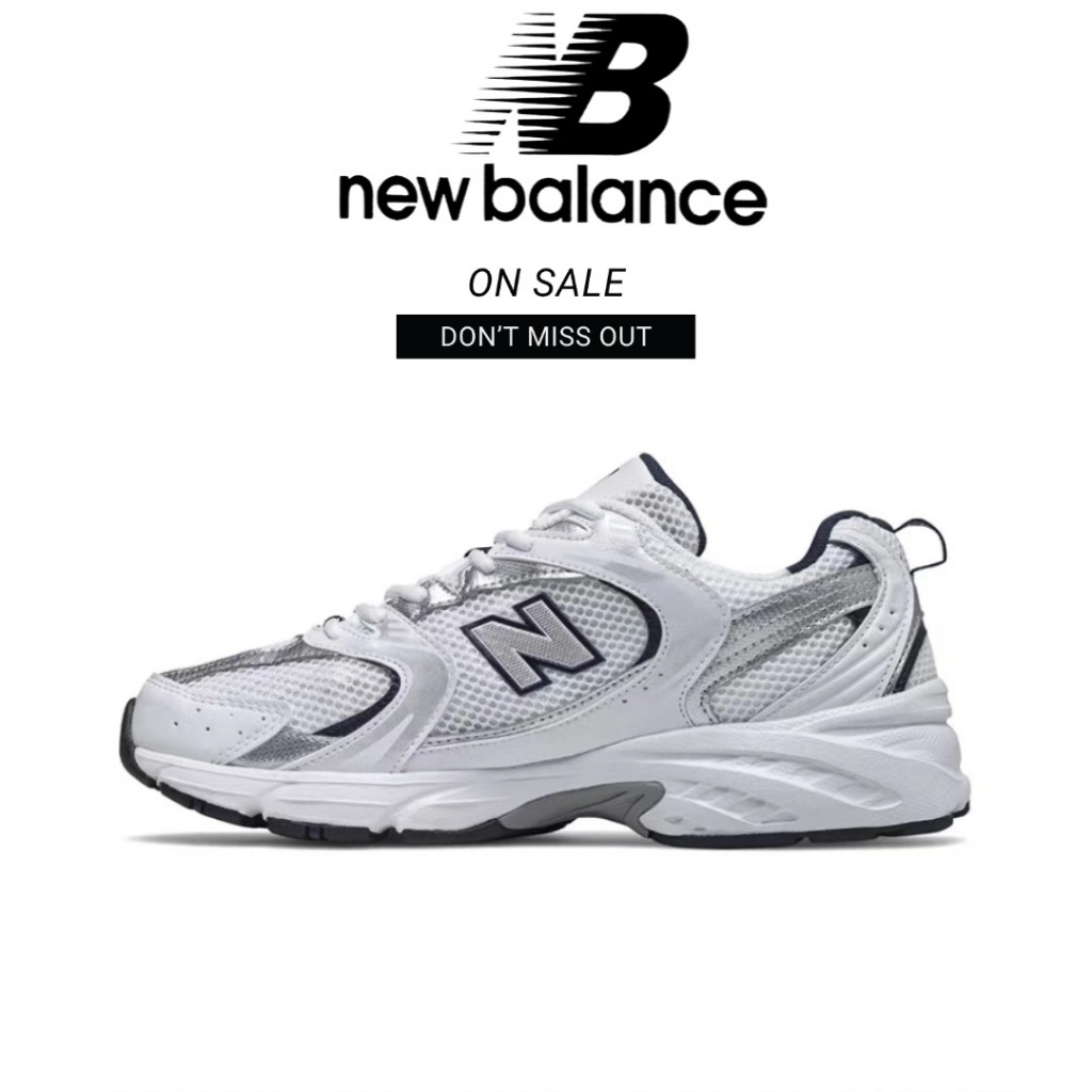 New Balance NB 350 - Sepatu Lari Santai Unisex, Desain Retro Satu Lapis, Material Jaring dan Kulit S