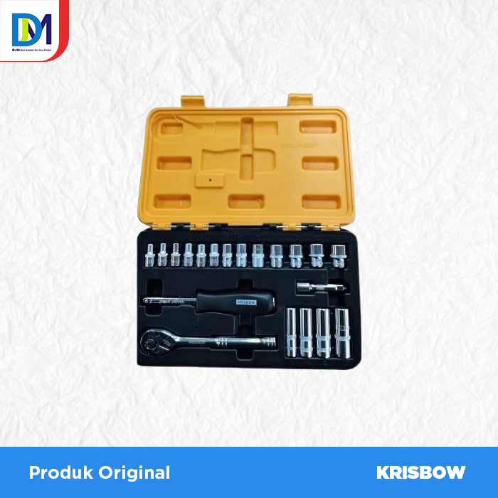 Krisbow Set Kunci Socket Sq 14 Inchi 4-14 Mm 20 Pcs Lrsos3 Produk Original Krisbow