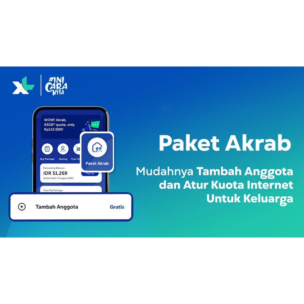[PROMO] Kouta Data AKRAB  270GB XL, AXIS, Live On REGULER NASIONAL  30 Hari 24 JAM