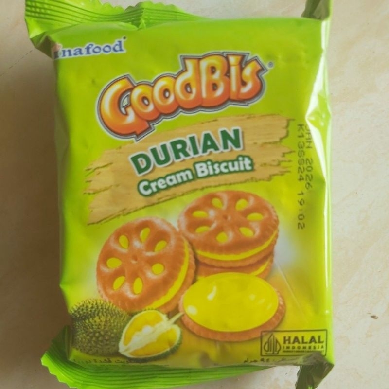 

Biskuit goodbis 1bungkus rasa durian