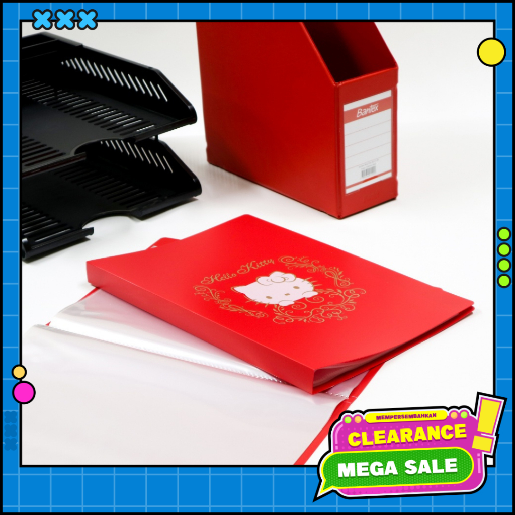 

Bantex Display Book Hello Kitty 40 Sheets Folio Red 3185A09HK