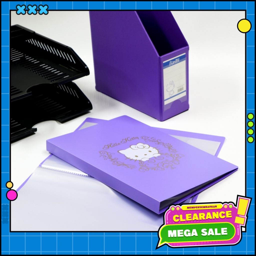 

Bantex Display Book Hello Kitty 40 Sheets Folio Lilac 3185A21HK