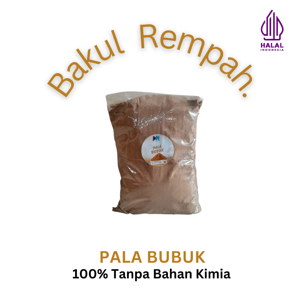 

Bumbu dapur PALA BUBUK 1kg asli tanpa campuran Msg 100% halal