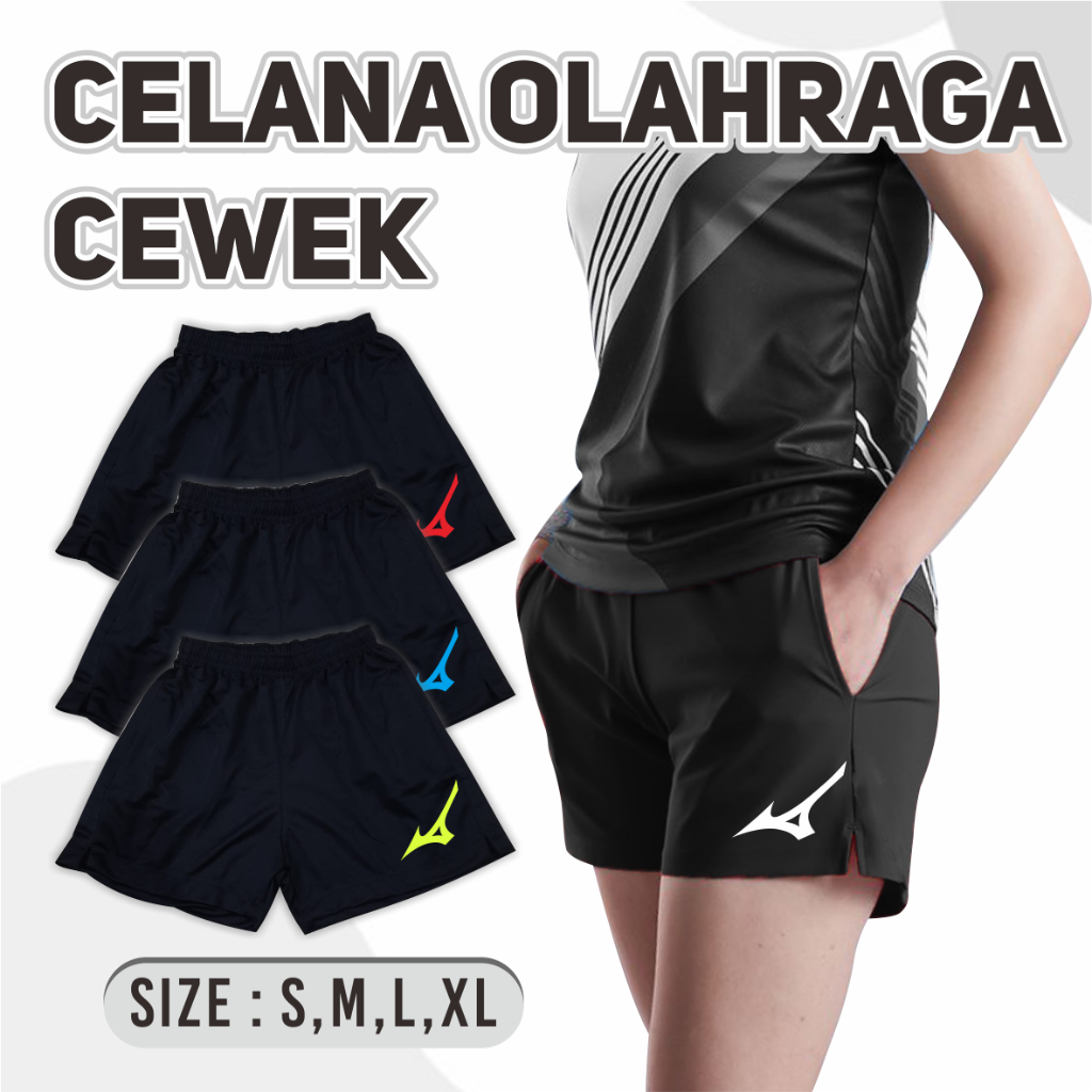 Celana trening pendek wanita celana pendek olahraga wanita celana pendek murah short pants voli badm