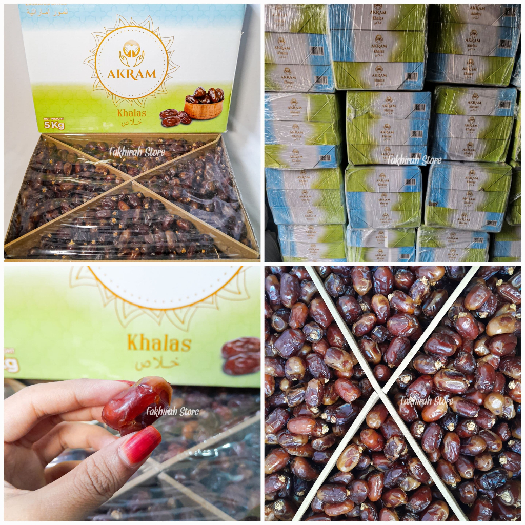 

Kurma Khalas Premium Akram 5Kg - Makanan Berkualitas Tinggi Cocok untuk Oleh-oleh Haji & Umroh