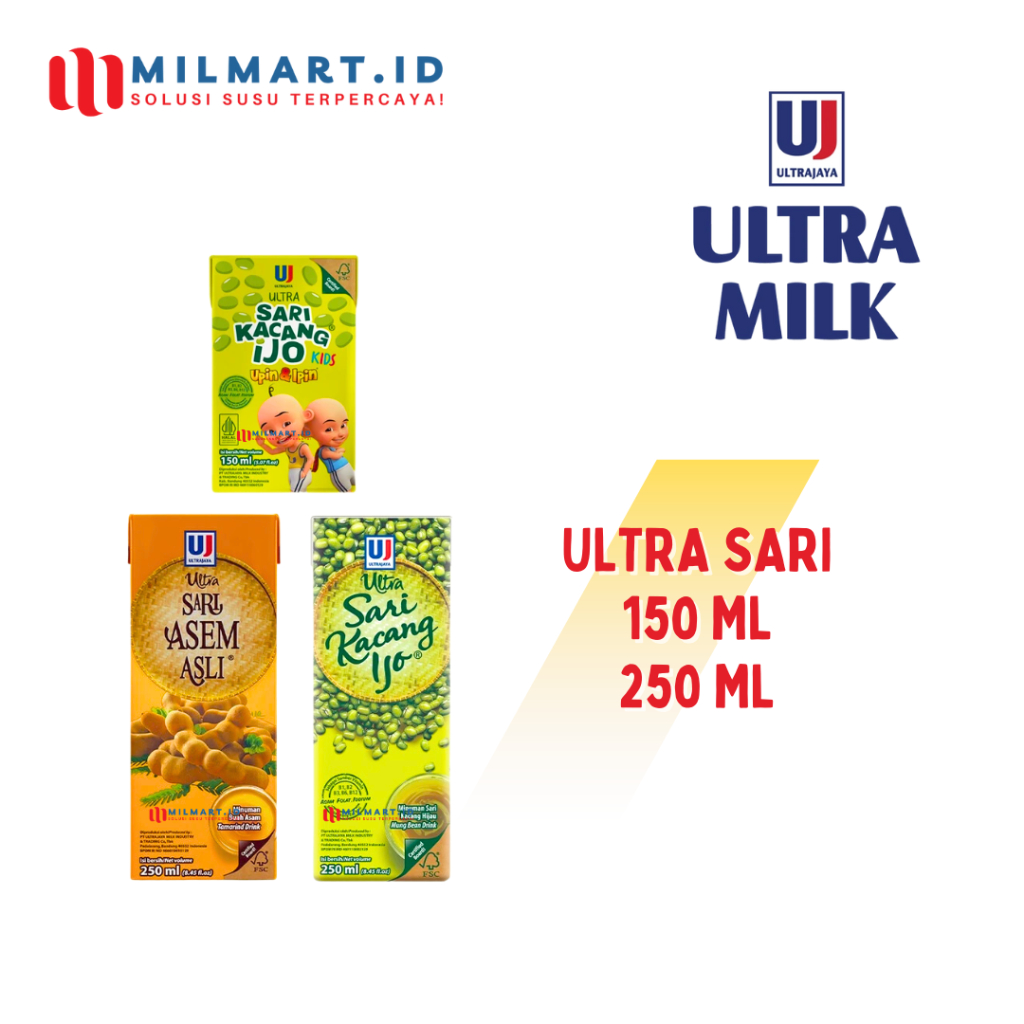 

ULTRA SARI 150ML/ 250ML ULTRASARI KACANG IJO/ASEM ASLI SARI KACANG HIJAU