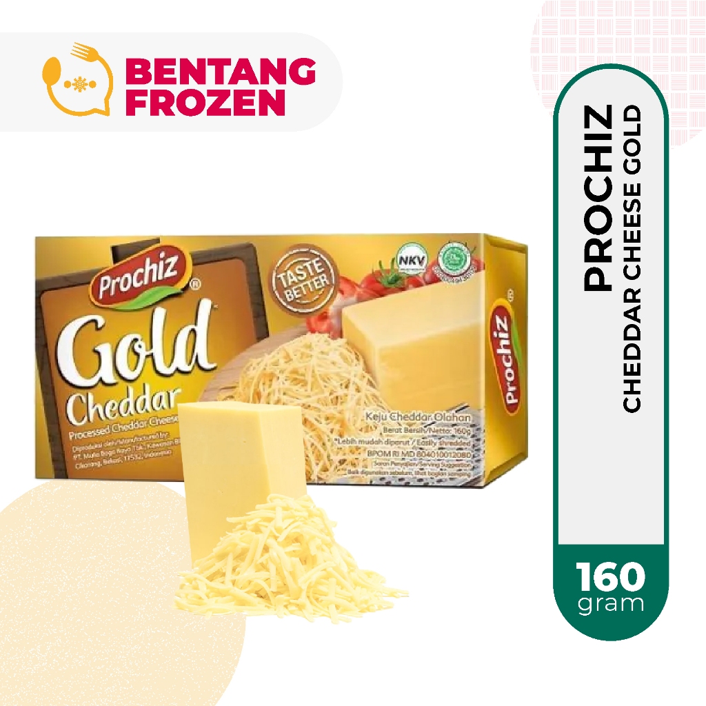 

Prochiz Gold Keju Cheddar Olahan 160gr