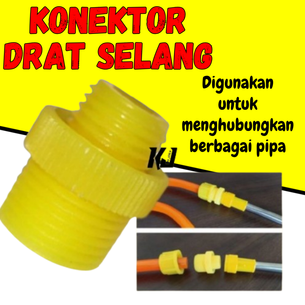 SOCKET KONEKTOR 18MM DRAT LUAR KE 14MM DRAT LUAR/ KONEKTOR STIK PANJANG KE SELANG SPRAYER ELEKTRIK