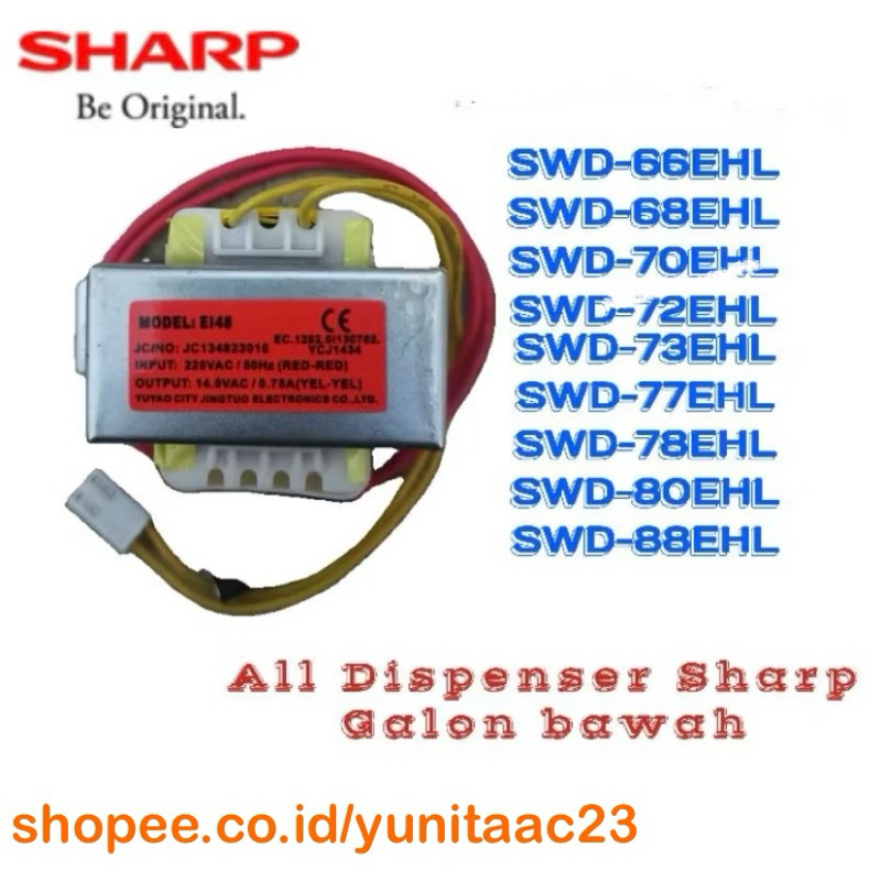 Trafo dispenser Sharp original Swd72 swd78 swd70