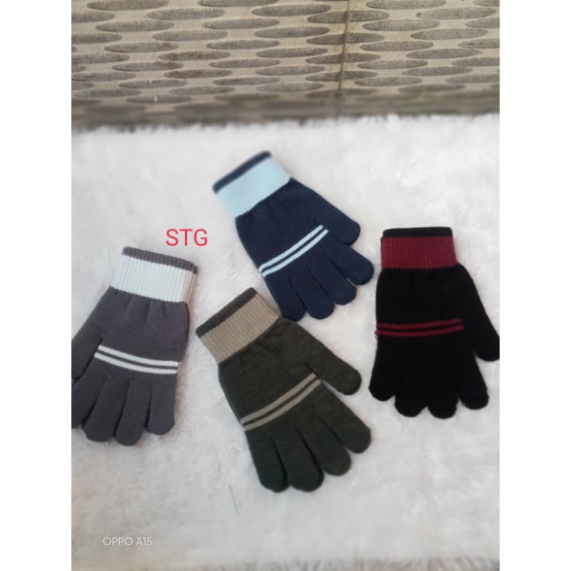 Sarung Tangan Wanita rajut belang/ sarung tangan motor wanita motif salur sarung tangan rajut